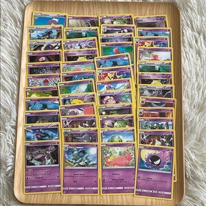 73 Pokémon Purple Colorful Trading Card Game Set, energy, characters, online